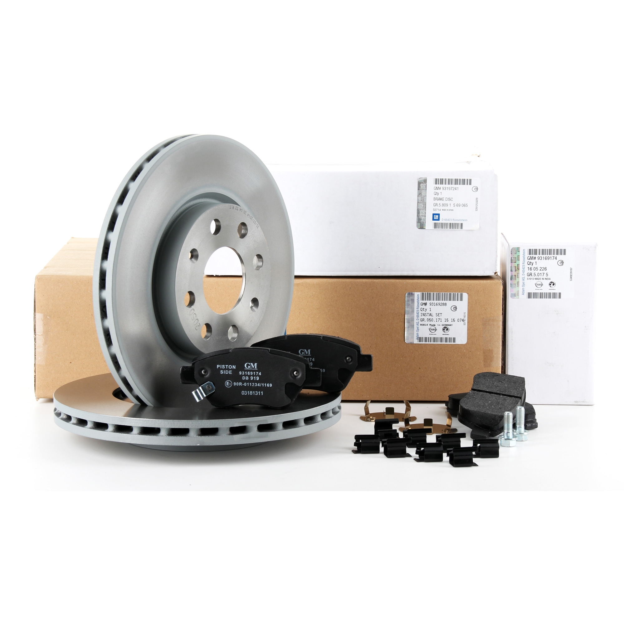 Kit discuri si placute Opel Corsa D GM